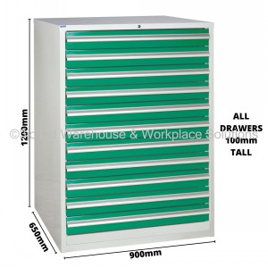 Euroslide Storage Cabinet 11 Drawer 1200mm